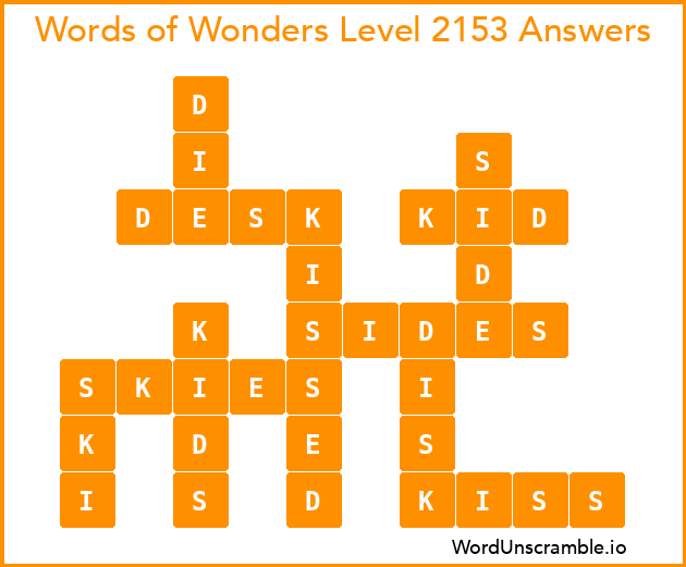 Words of Wonders Level 2153 Answers