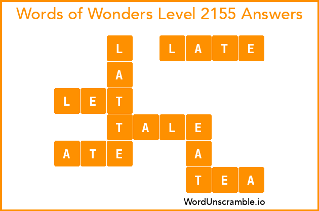 Words of Wonders Level 2155 Answers
