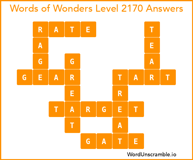 Words of Wonders Level 2170 Answers