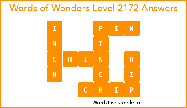Words of Wonders Level 2172 Answers