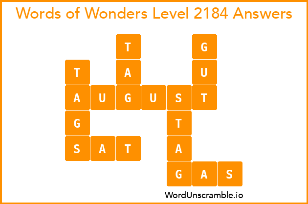 Words of Wonders Level 2184 Answers