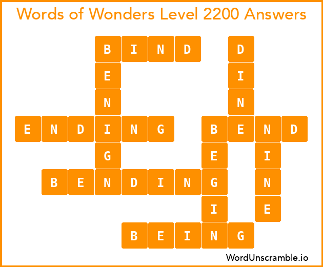 Words of Wonders Level 2200 Answers