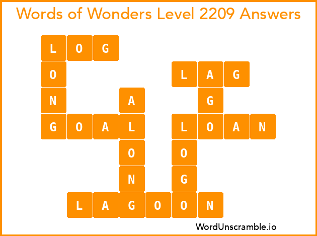 Words of Wonders Level 2209 Answers