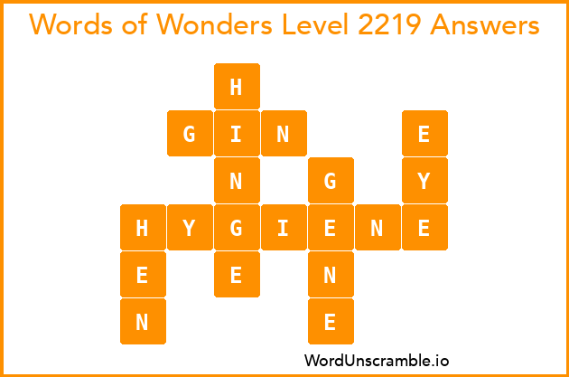 Words of Wonders Level 2219 Answers