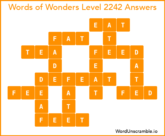 Words of Wonders Level 2242 Answers