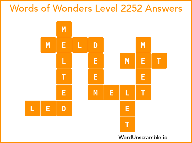 Words of Wonders Level 2252 Answers