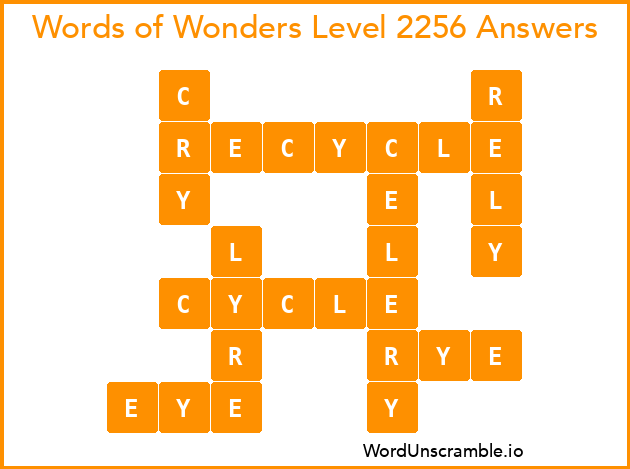 Words of Wonders Level 2256 Answers