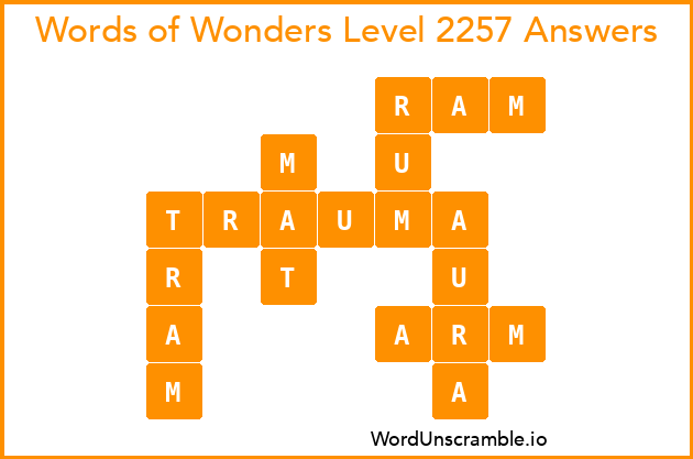 Words of Wonders Level 2257 Answers