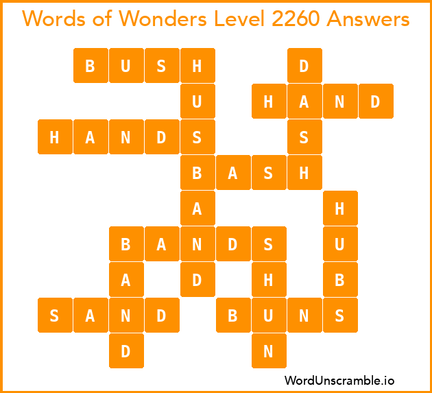 Words of Wonders Level 2260 Answers