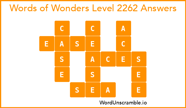 Words of Wonders Level 2262 Answers