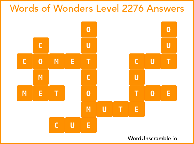 Words of Wonders Level 2276 Answers