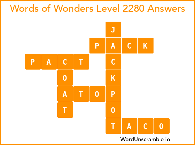 Words of Wonders Level 2280 Answers