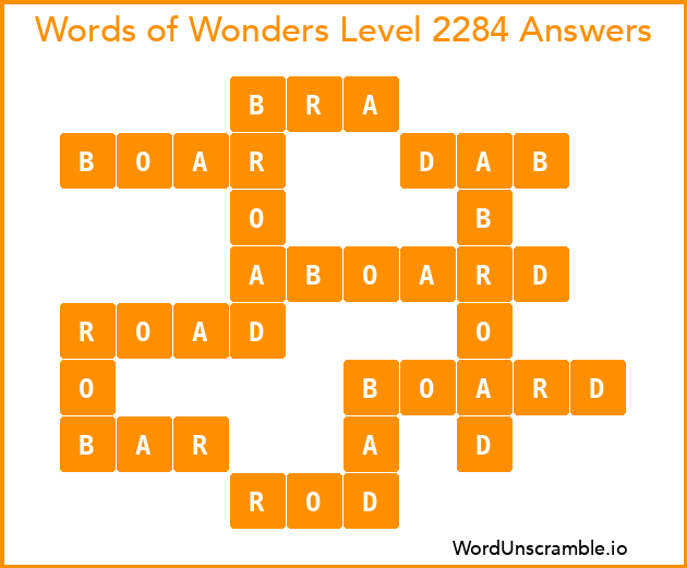 Words of Wonders Level 2284 Answers