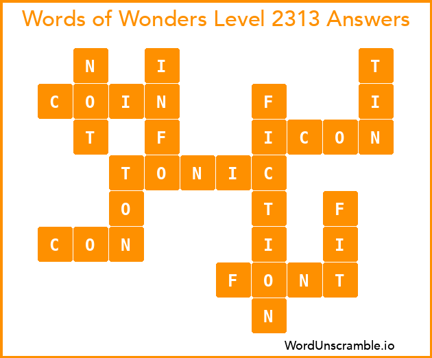 Words of Wonders Level 2313 Answers