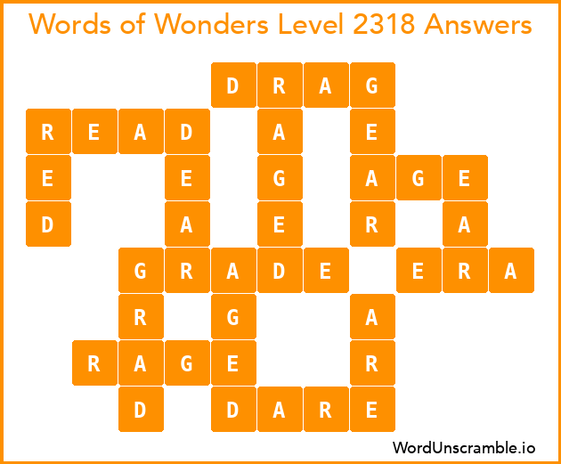Words of Wonders Level 2318 Answers
