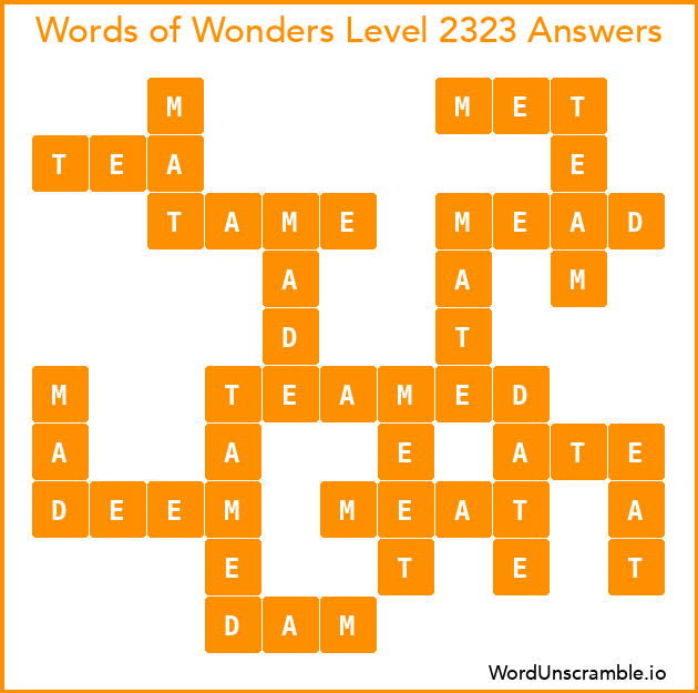 Words of Wonders Level 2323 Answers