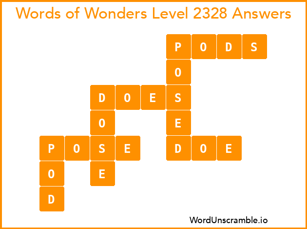 Words of Wonders Level 2328 Answers
