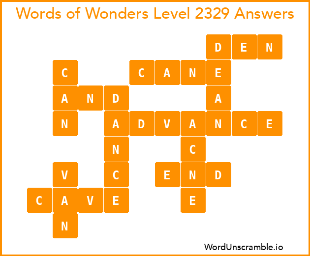 Words of Wonders Level 2329 Answers