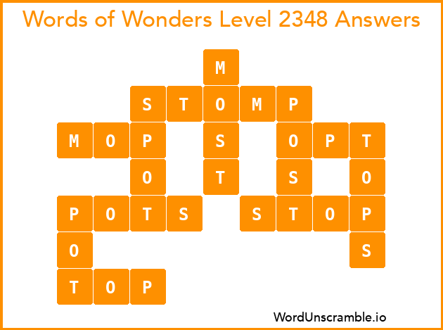 Words of Wonders Level 2348 Answers