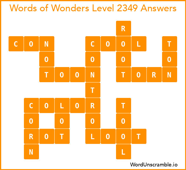 Words of Wonders Level 2349 Answers