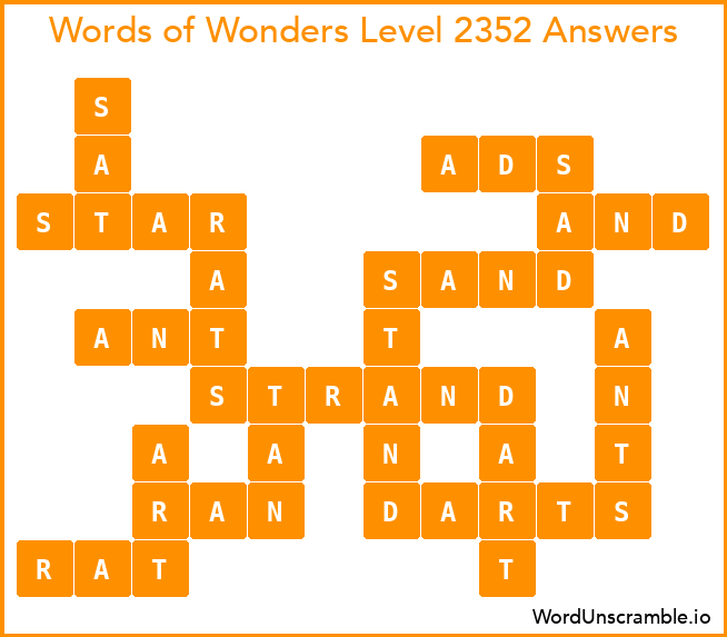 Words of Wonders Level 2352 Answers