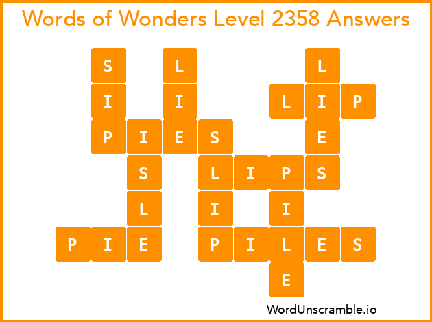 Words of Wonders Level 2358 Answers