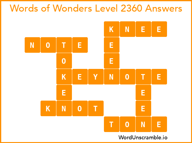 Words of Wonders Level 2360 Answers
