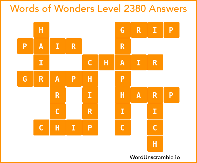Words of Wonders Level 2380 Answers