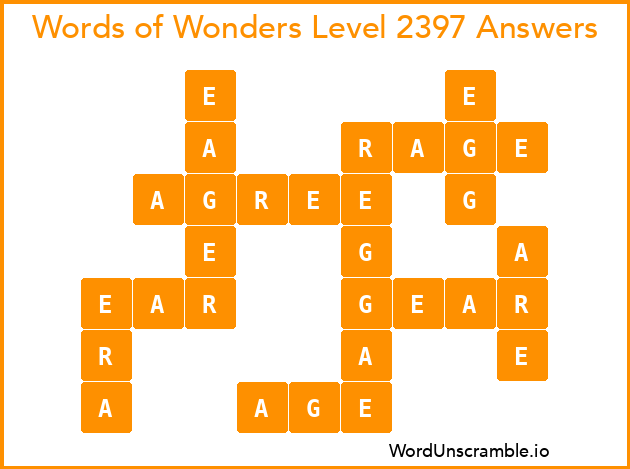 Words of Wonders Level 2397 Answers