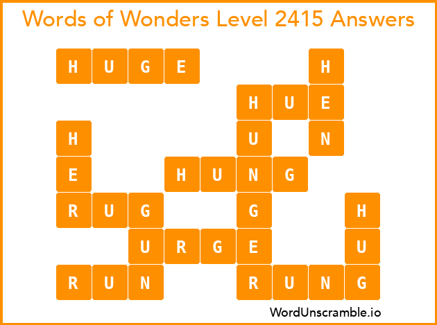 Words of Wonders Level 2415 Answers