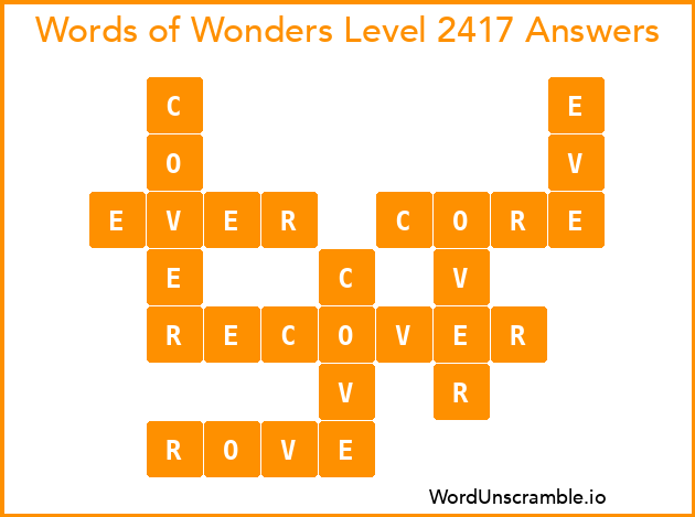 Words of Wonders Level 2417 Answers