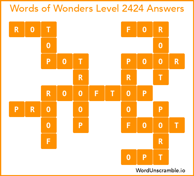 Words of Wonders Level 2424 Answers