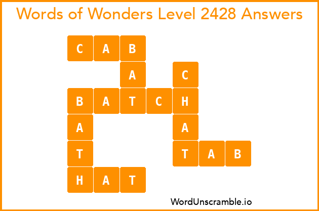 Words of Wonders Level 2428 Answers