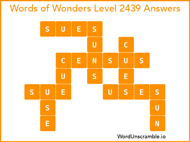 Words of Wonders Level 2439 Answers