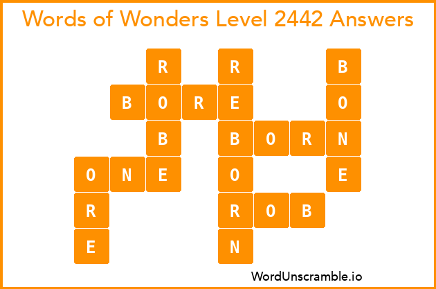 Words of Wonders Level 2442 Answers
