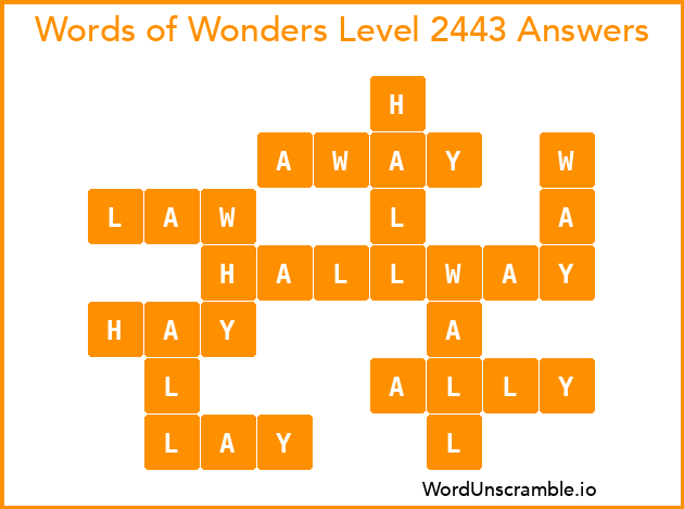 Words of Wonders Level 2443 Answers