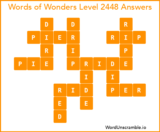 Words of Wonders Level 2448 Answers