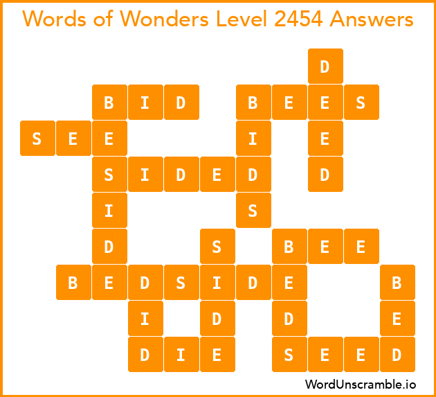 Words of Wonders Level 2454 Answers