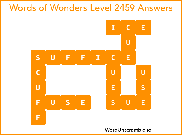 Words of Wonders Level 2459 Answers