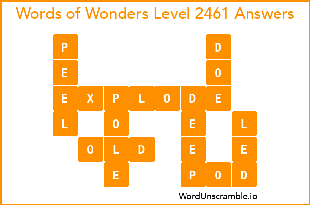 Words of Wonders Level 2461 Answers