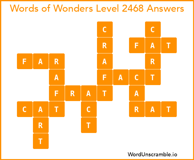 Words of Wonders Level 2468 Answers