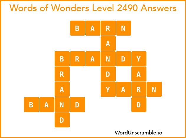 Words of Wonders Level 2490 Answers