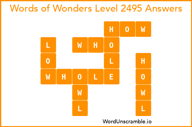 Words of Wonders Level 2495 Answers