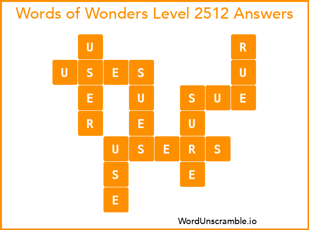 Words of Wonders Level 2512 Answers