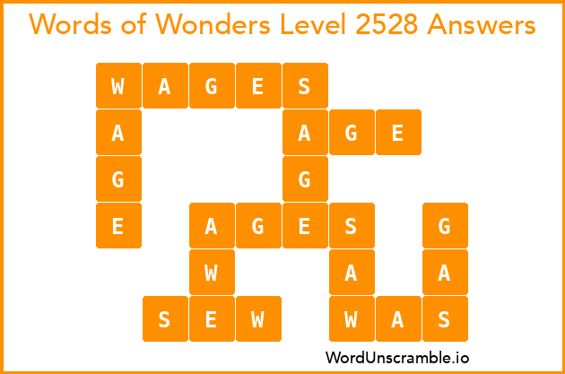 Words of Wonders Level 2528 Answers