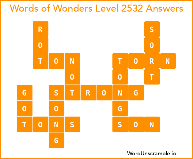 Words of Wonders Level 2532 Answers