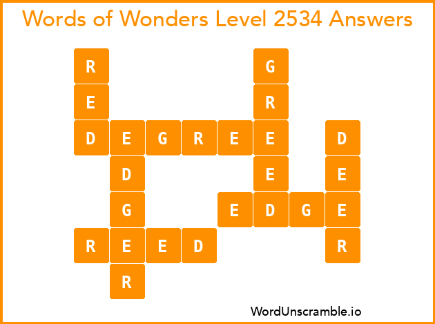 Words of Wonders Level 2534 Answers