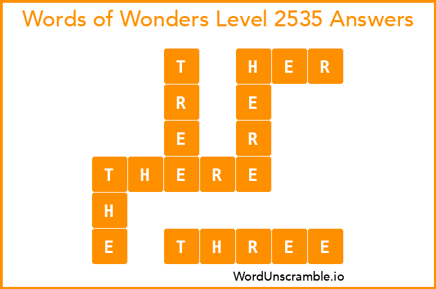 Words of Wonders Level 2535 Answers