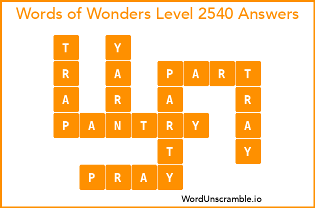 Words of Wonders Level 2540 Answers