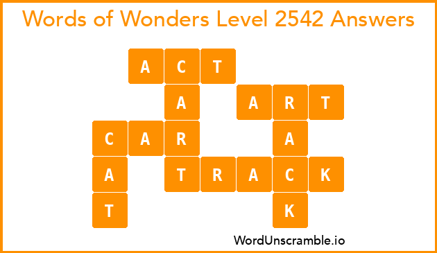 Words of Wonders Level 2542 Answers